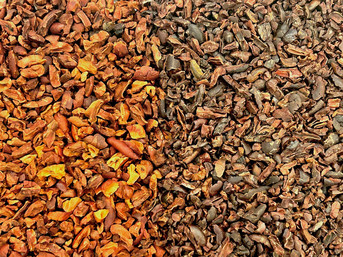 Rare and unusual cocoa beans.